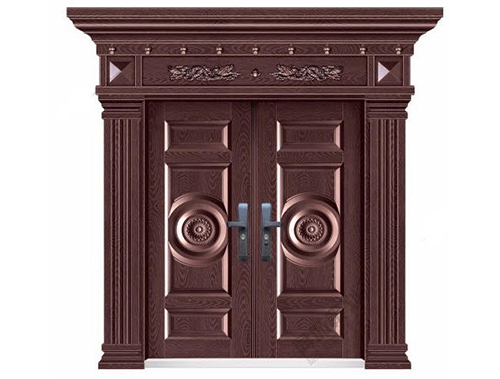 DH-8827金福祥瑞双开门精雕仿紫铜