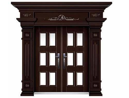 DH-8854玻璃拼接双开门真铜2号